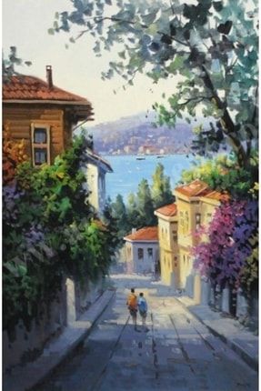 Mavi Sayılarla Boyama Hobi Seti Sokak Arası ELİFİŞ-003