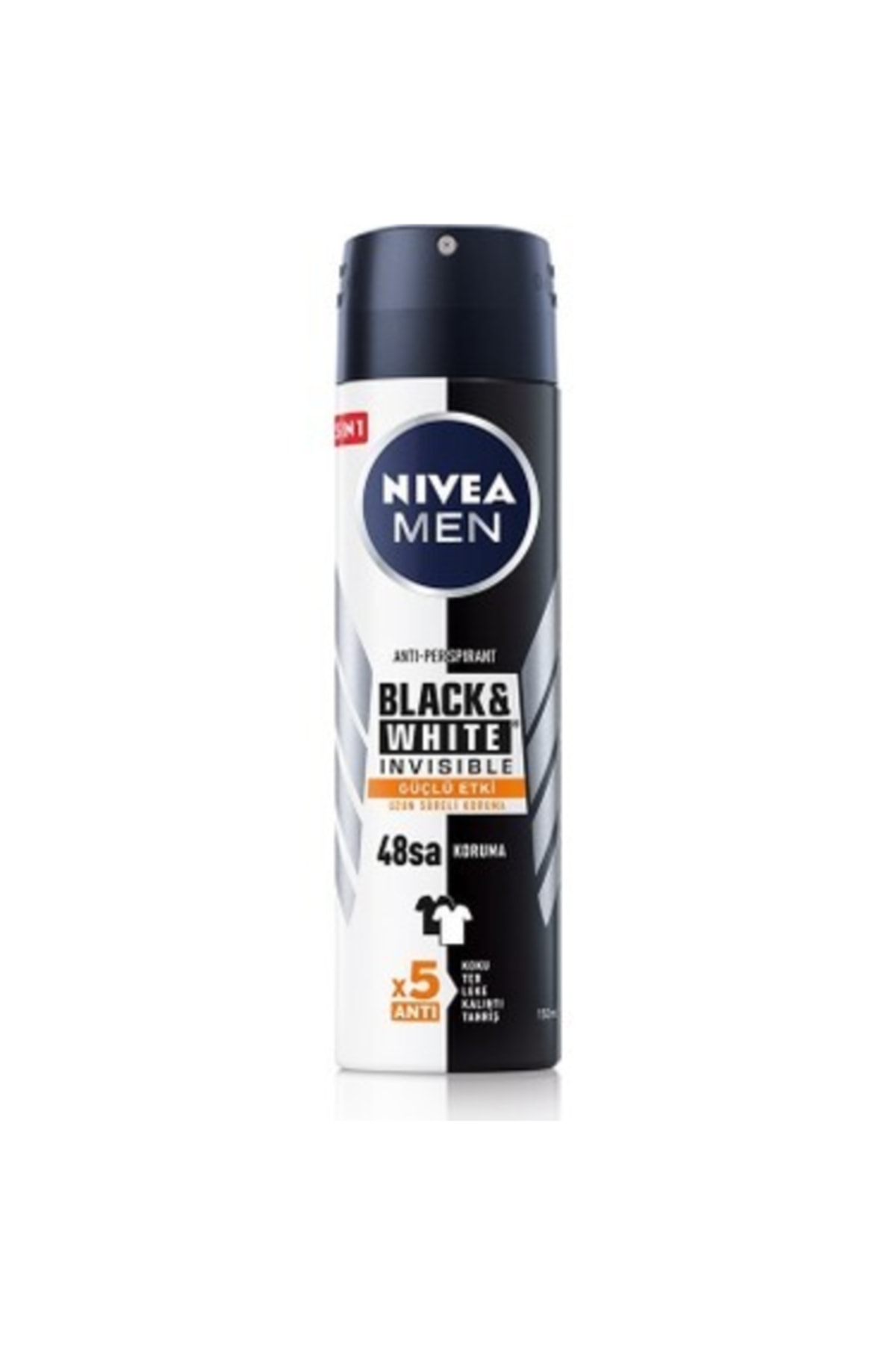 Nivea Nıvea Deodorant Erkek Invisible Black&white Güçlü Etki 150ml X 6 Adet