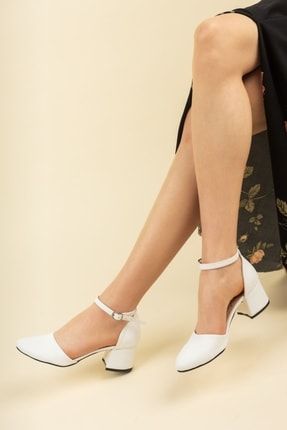 Kadın Lavinia Topuklu Ayakkabı - Beyaz mrt-ak