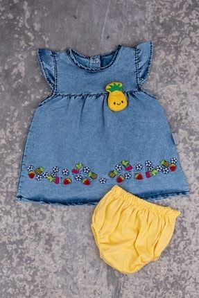 Çilekli Ananaslı Kız Jile Mavi-sarı TEZIS2015