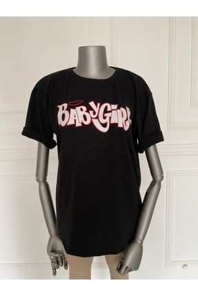 Siyah Bbaygirl Oversize T-shirt ts-8572400
