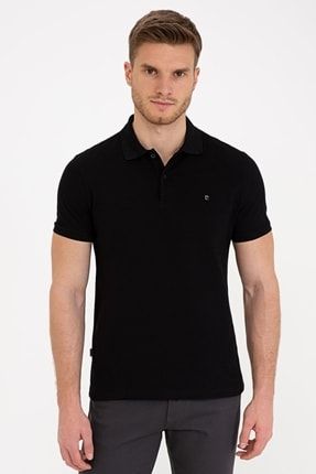 Siyah Slim Fit Basic Polo Yaka T-Shirt G021GL011.000.1286351