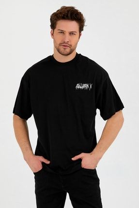 Oversize Yüksek Kalite Baskılı Unisex Salaş T-shirt museman21