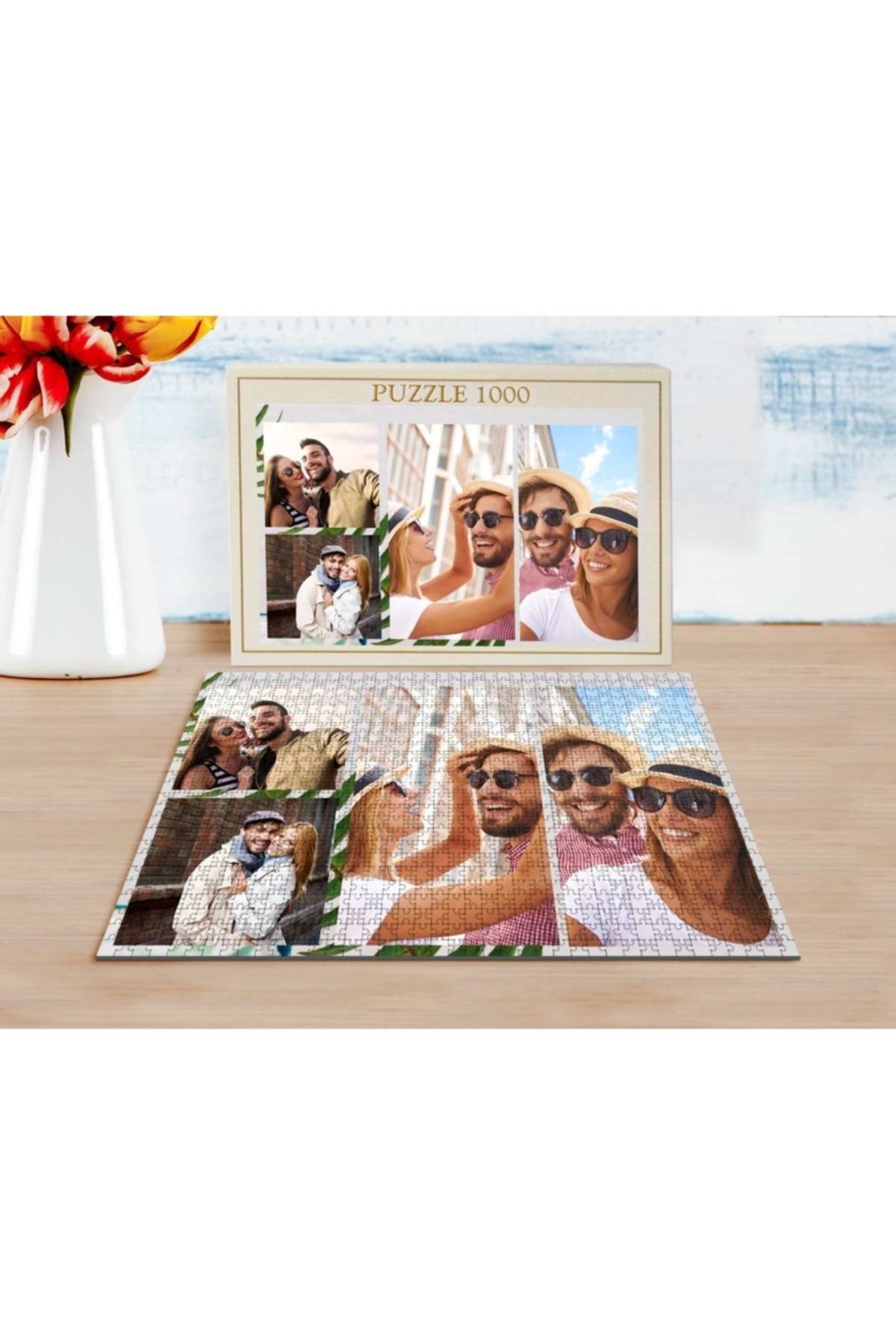 Bk Gift Kişiye Özel 4 Fotoğraflı 1000 Parça Profesyonel Puzzle