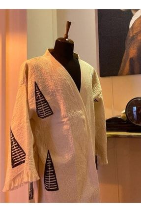 Kimono Pamuk Peştamal Bornoz Plaj Elbisesi Pine KmnPine