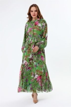 Ftz Empirme Kadın Elbise Yeşil 21-8506