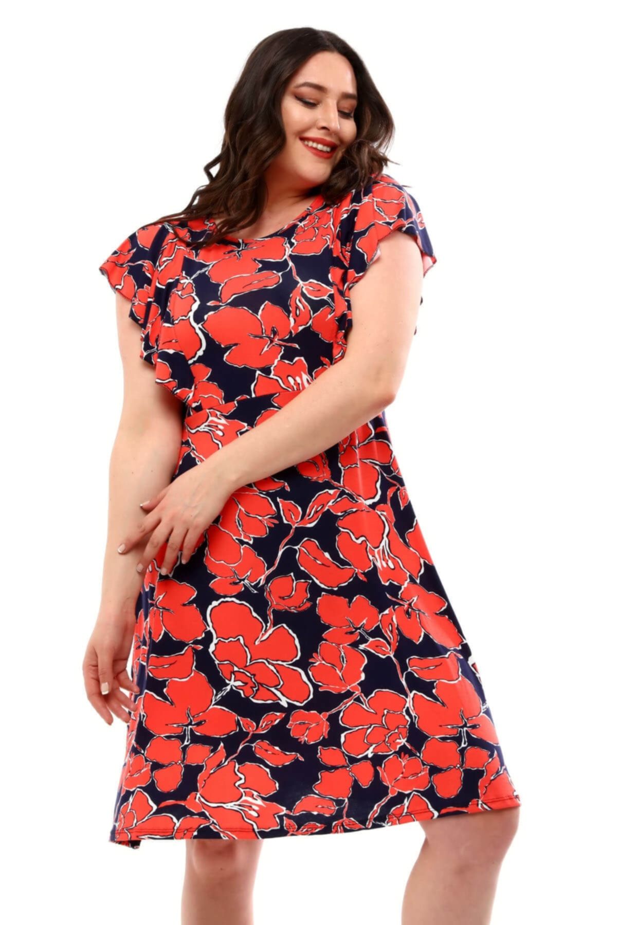 Navy and on sale red dress