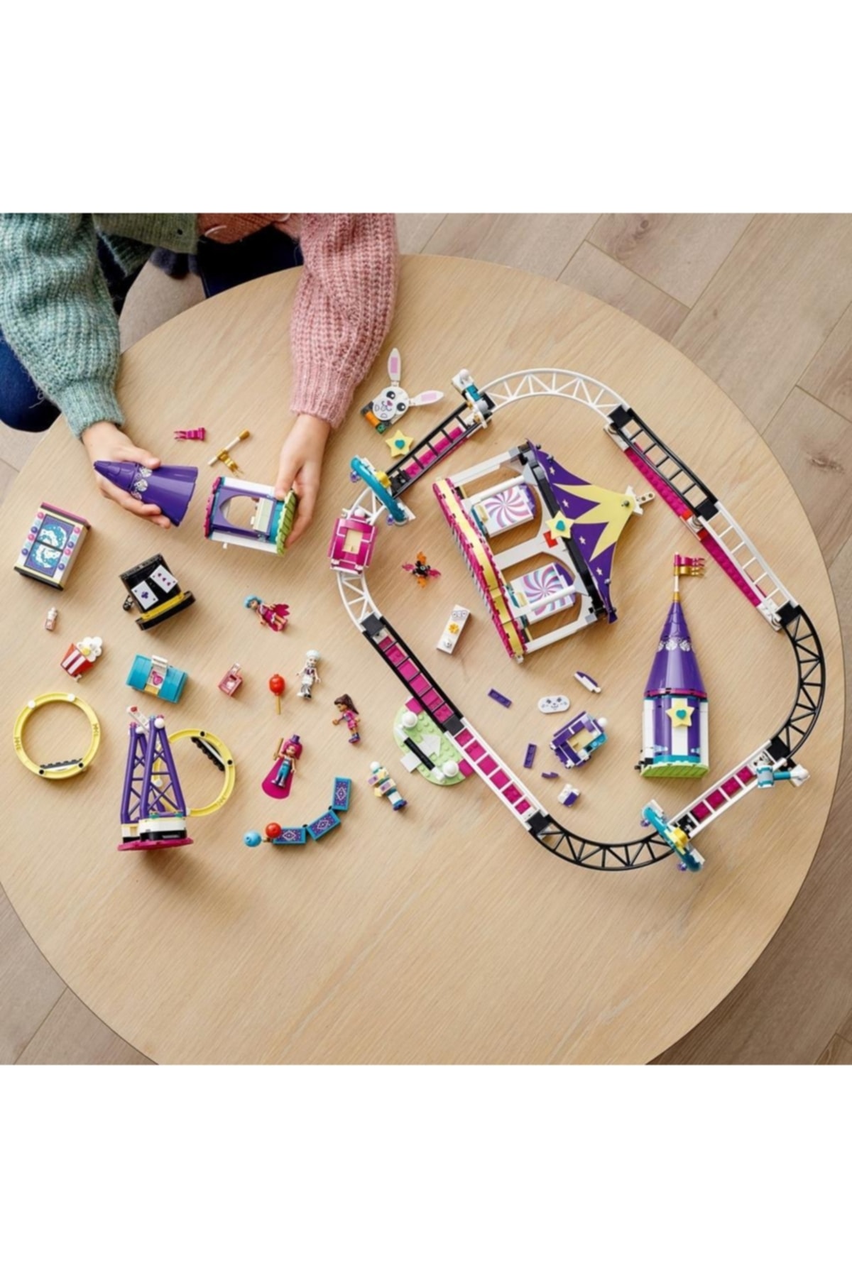 فرندز مجیک رولر کوستر ۴۱۶۸۵ - مجموعه ساختمانی اسباب‌بازی شهربازی (۹۷۴ قطعه)