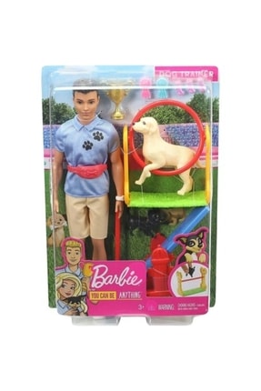 Barbie Ken Ve Meslek Oyun Setleri Köpek Eğitmeni Gjm32 - Gjm34 po887961813913