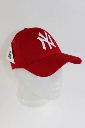 Kırmızı Ny New York Nakışlı Şapka Zİ-3227