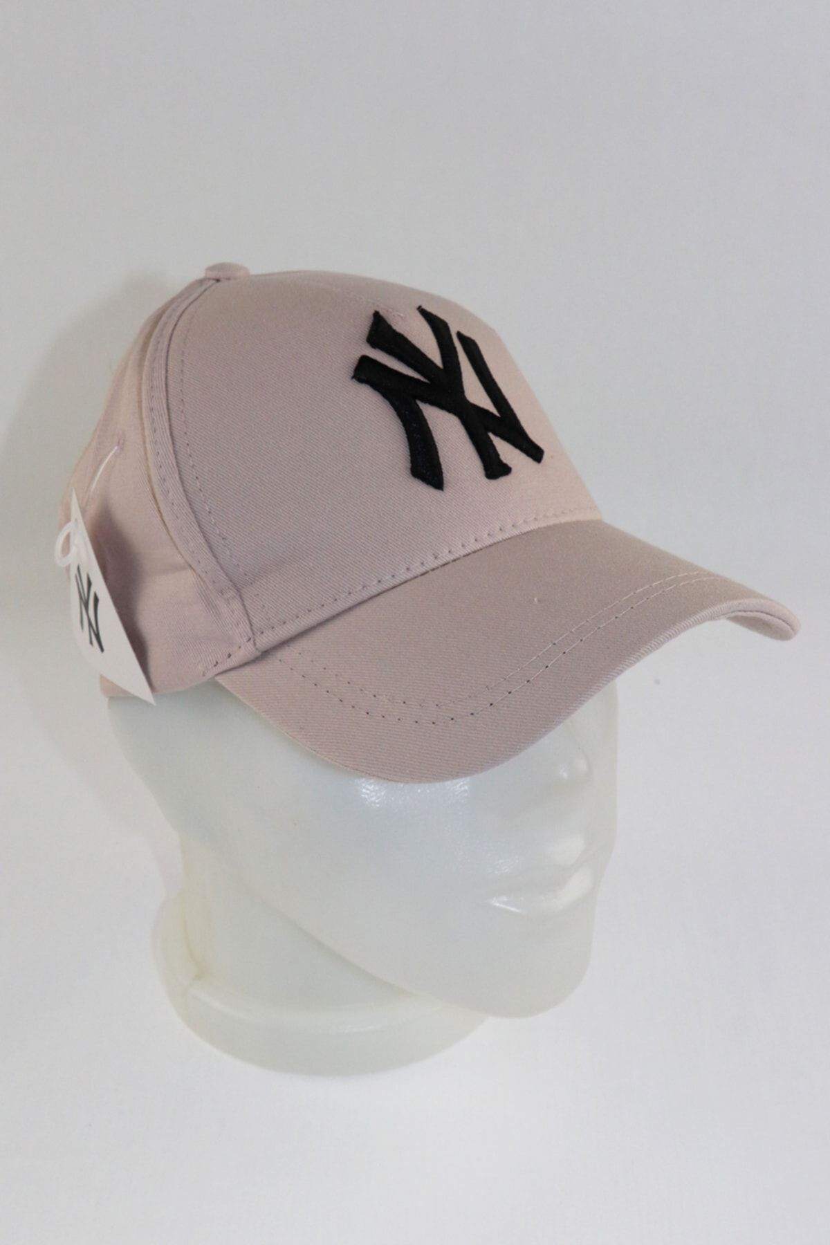 Bej Ny New York Nakışlı Şapka