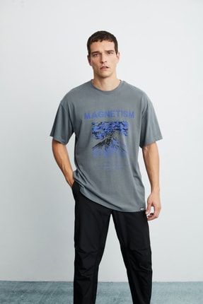 Maddox Oversize Gri T-shirt MADDOX25062020