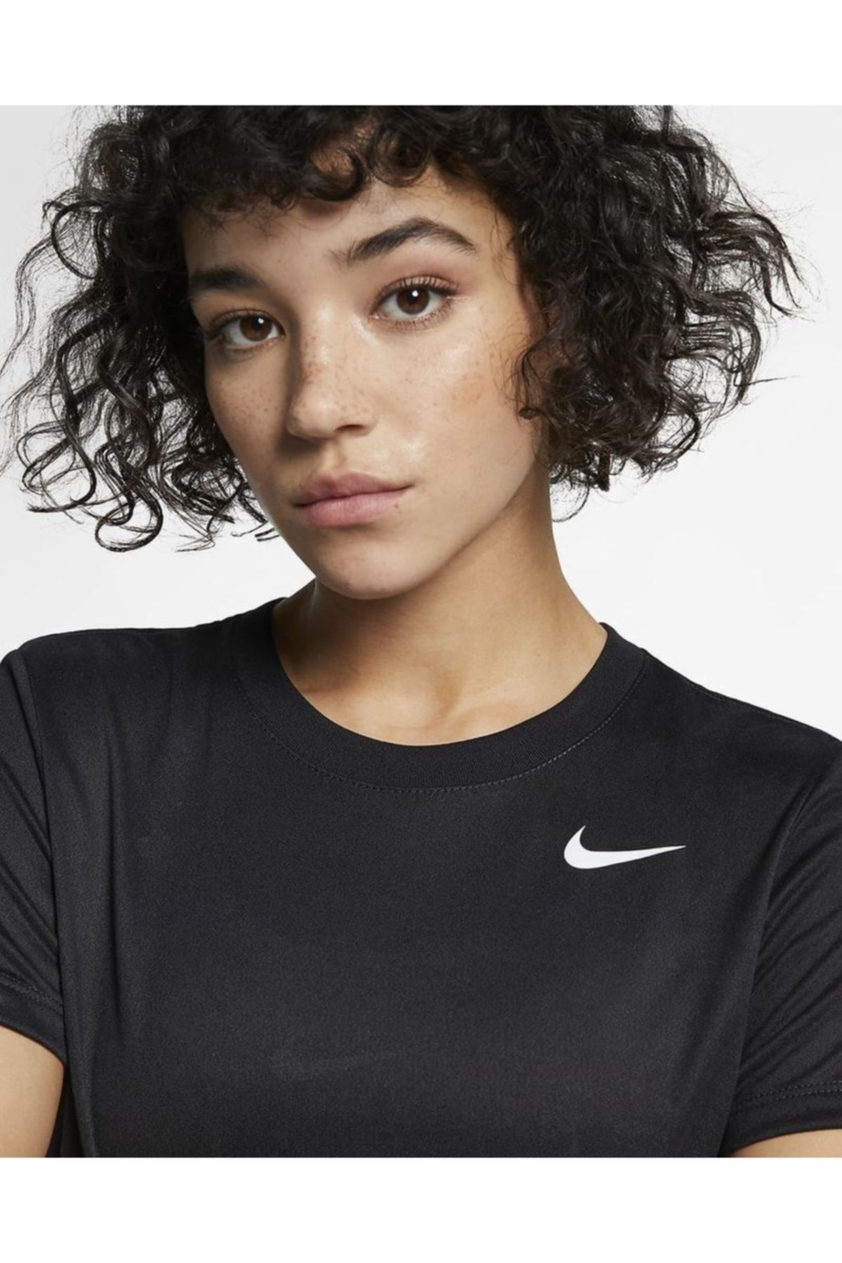 Nike Dry Layer Ss Top Kadın Siyah Antrenman Tişört CJ9326-010