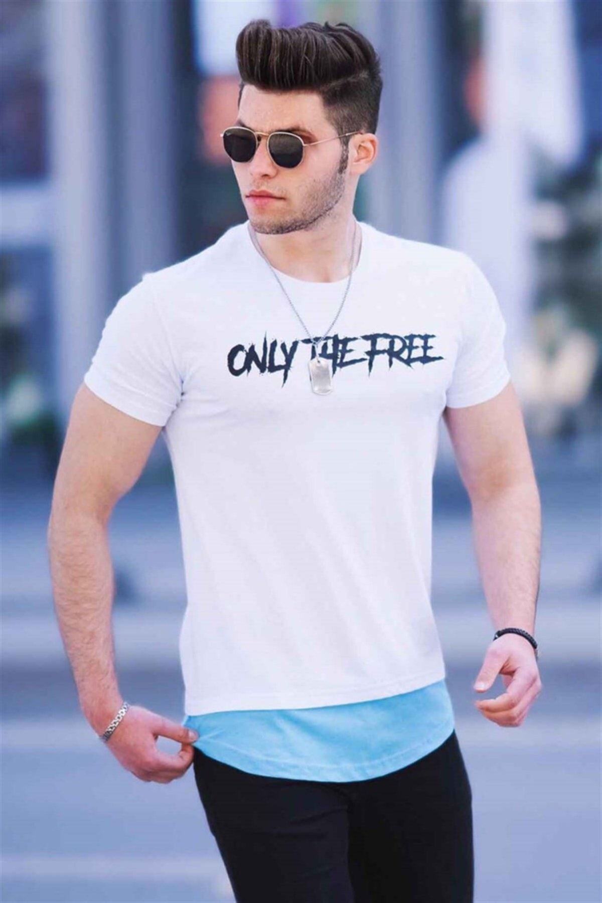 Madmext T-Shirt Weiß Regular Fit Fast ausverkauft