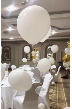 Pastel Beyaz Latex Jumbo Balon 18 Inç 45 Cm 1 Adet DNZ 1537