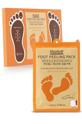 Foot Peeling Pack Professıonal Çorap Tipi Ayak Peeling Maskesi Ayak Maskesi Marlett Ayak Maskesi