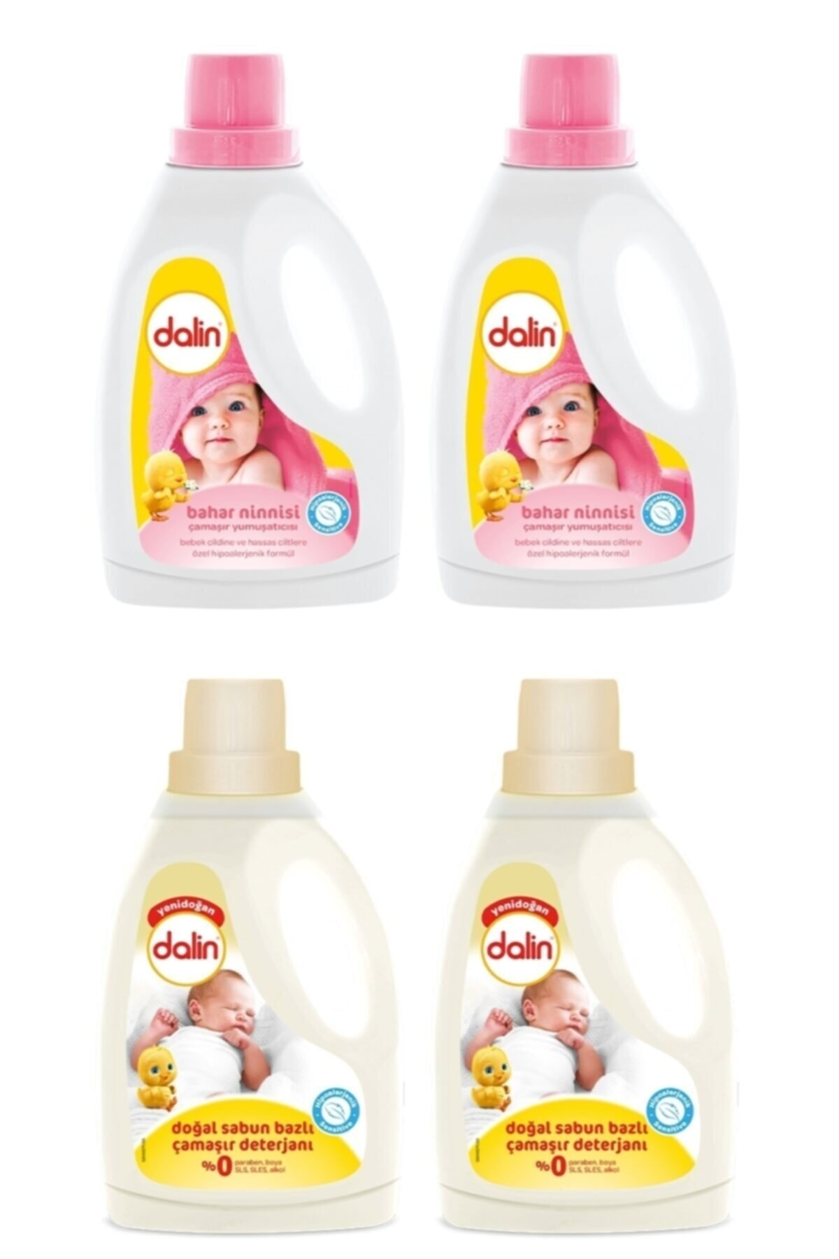 Dalin Sabun Bazlı Deterjan Yumuşatıcı Bahar Ninnisi 1500 ml X 2 Adet