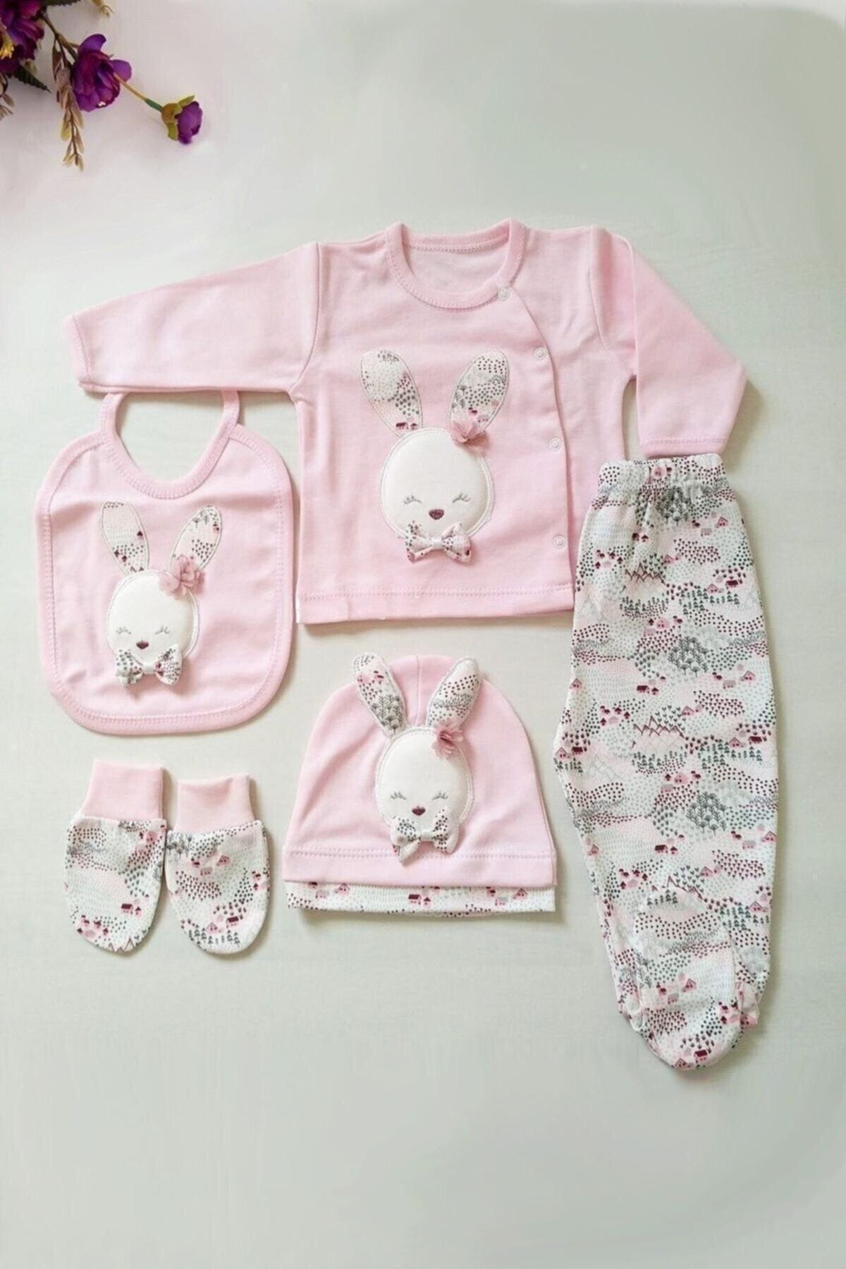 Gaye Tav anl Baby Girl Layette Set of 5 Hospital Release