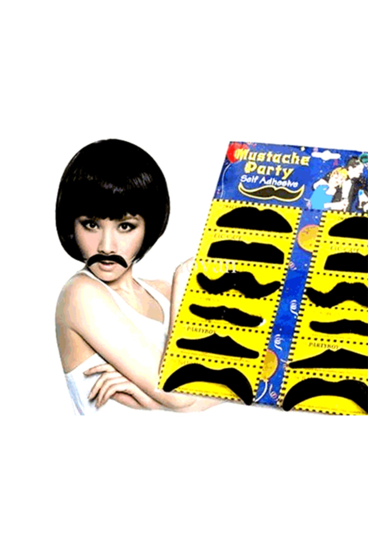 KobalBusiness Takma Bıyık Seti (12 Adet)