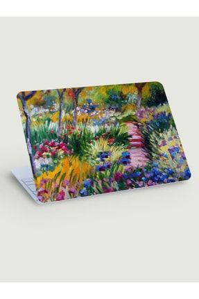 Sanatçı Resimleri Claude Monet Iris Bahçesi Laptop Sticker KTMKS0043