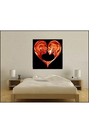 Dekoratif Kanvas Tablo - Kalp Boşluğu. Aşk, Romantizm Konulu Erkek, Kadın Soyut 1768802360