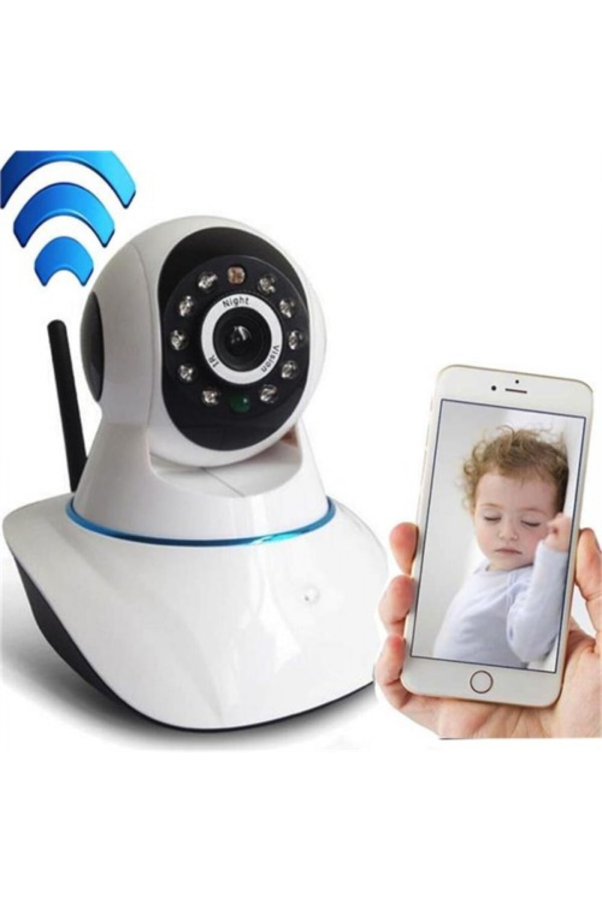 Kingboss Ip-26 Hd 360 Derece Ip Bebek Ve Güvenlik Kamerası B