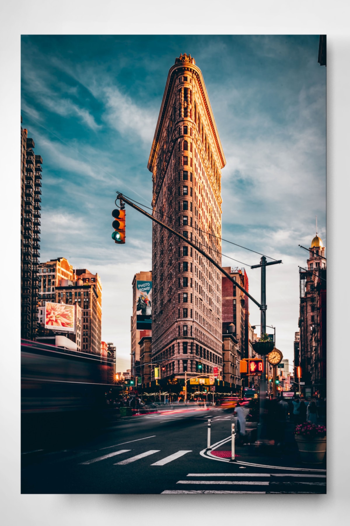 Digi-Glass Flatiron Building, New York Dokulu Cam Tablo - Özel Seri ...