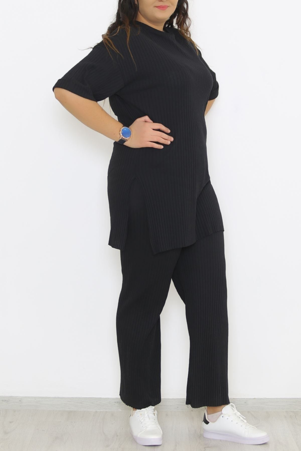 TRMODA Plus Size Sweatsuit Set Multicolor Trendyol