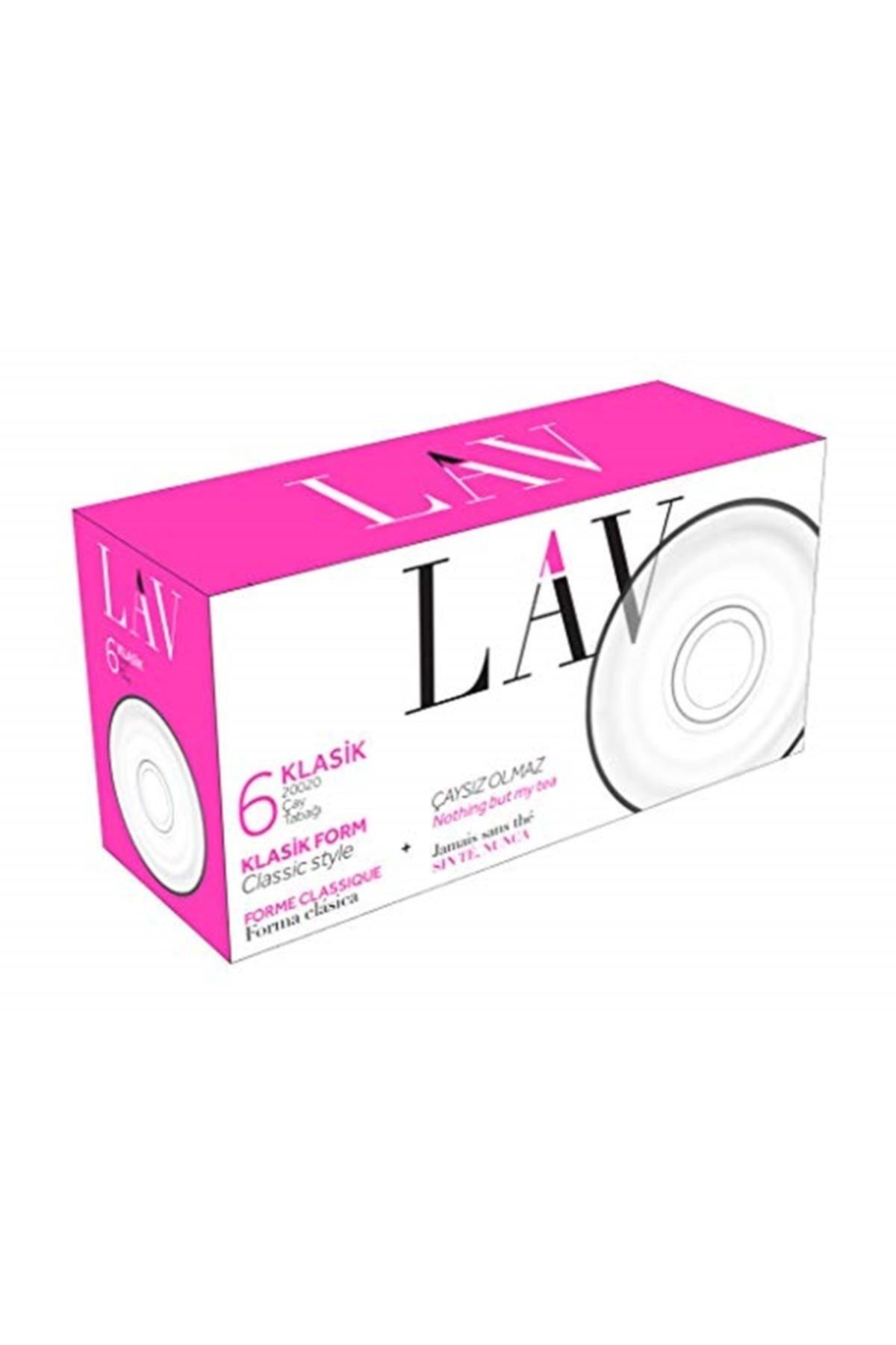 Lavıa-Lava Classic Coaster Tea Plate Set of 6 Classic Tea Plates 3