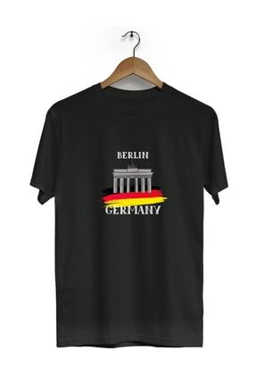 Almanya Berlin Duvarı Baskılı Kısa Kol Tişört Bll2303 TBLL2303