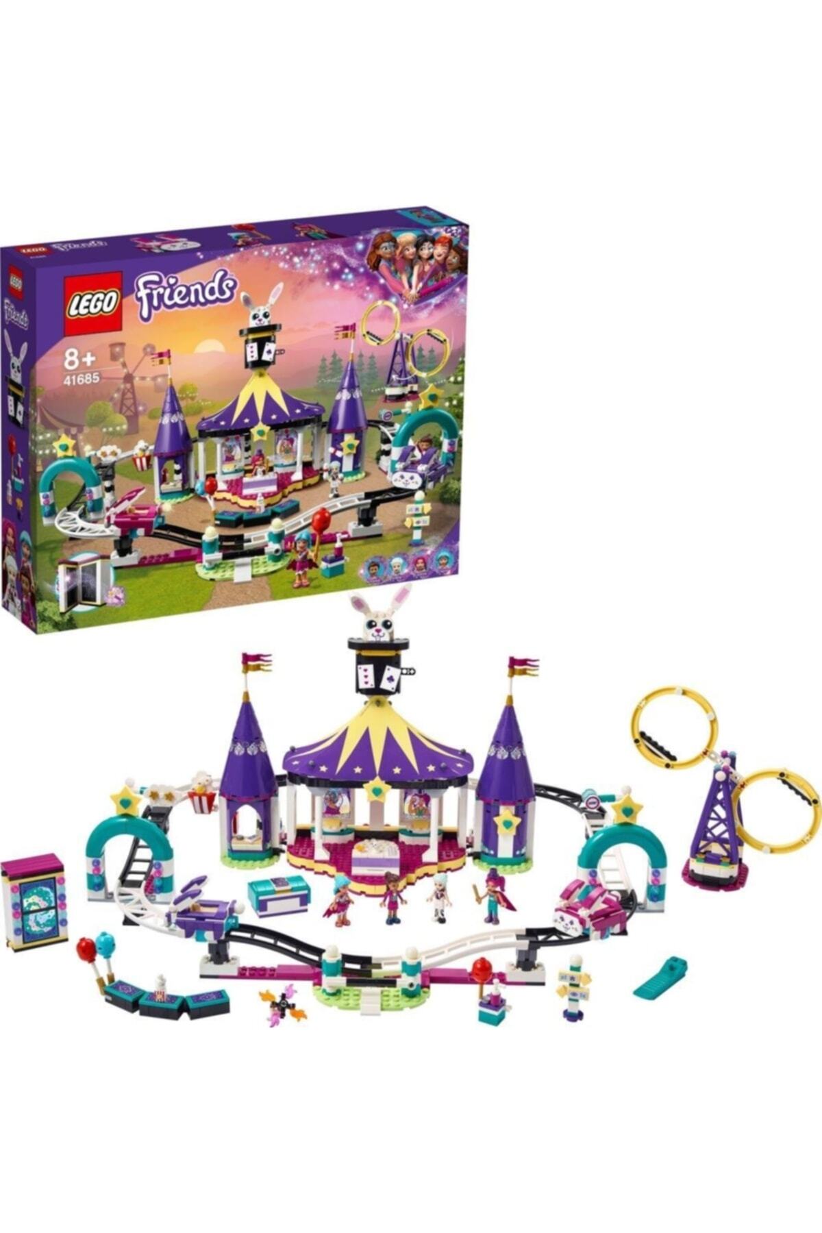 فرندز مجیک رولر کوستر ۴۱۶۸۵ - مجموعه ساختمانی اسباب‌بازی شهربازی (۹۷۴ قطعه)