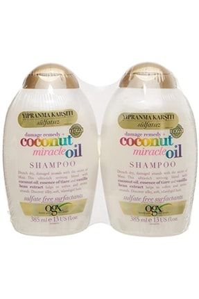 Coconut Miracle Oil Şampuan 385 ml X2 1 Paket KMSLTCRTSHP1003498