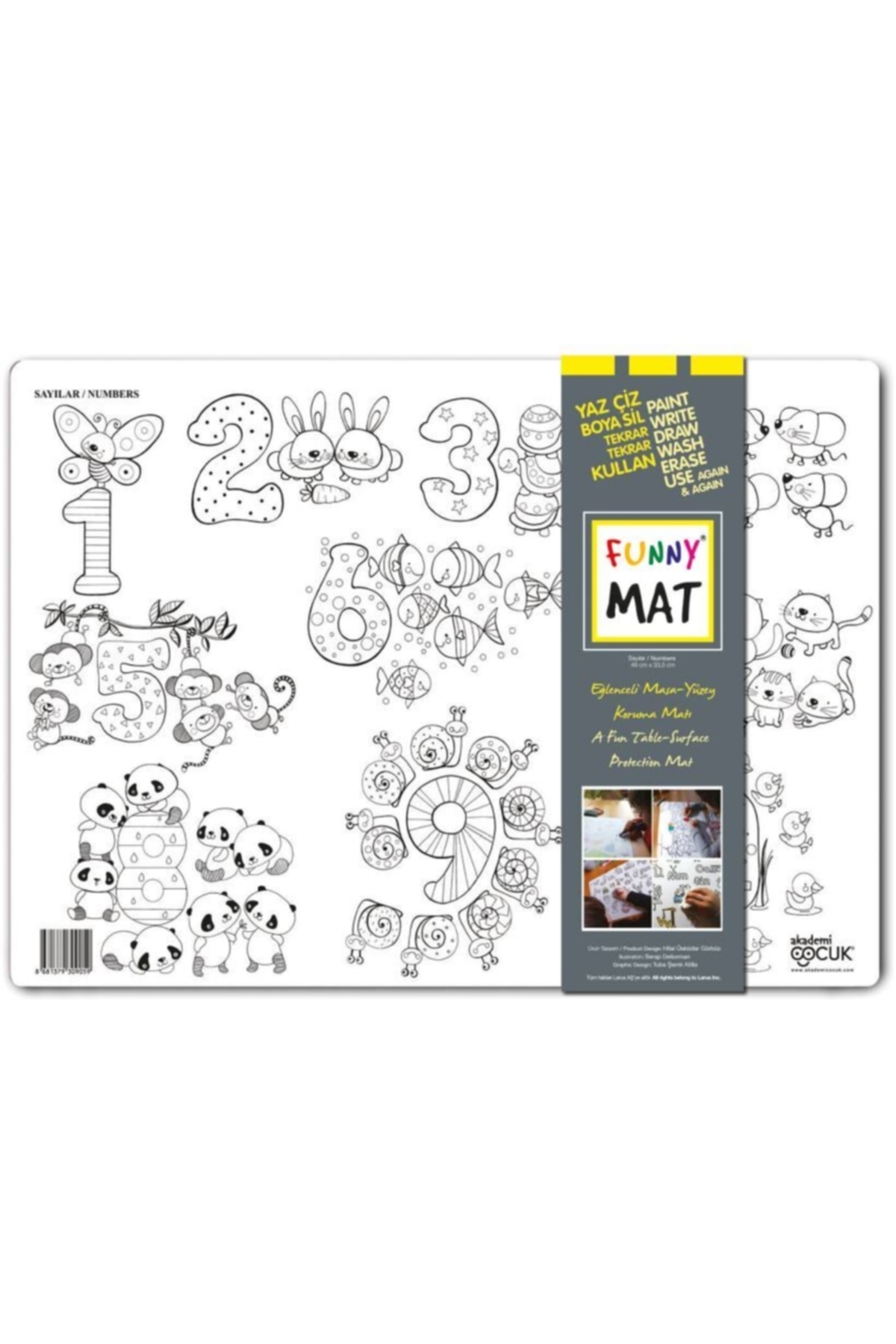Akademi Çocuk Funny Mat - Sayılar