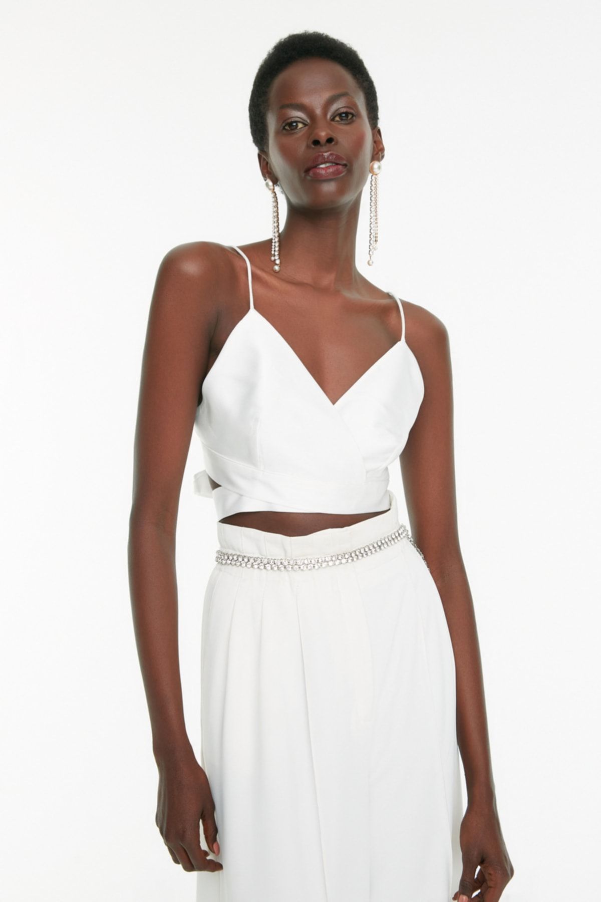 Trendyol Collection Bustier Ecru Unifarben Fast ausverkauft