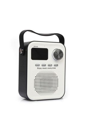 Taşıma Askılı Bluetooth Hoparlör Fm Radyo Tf Kart Usb Destekli Müzik Çalar CR-X3