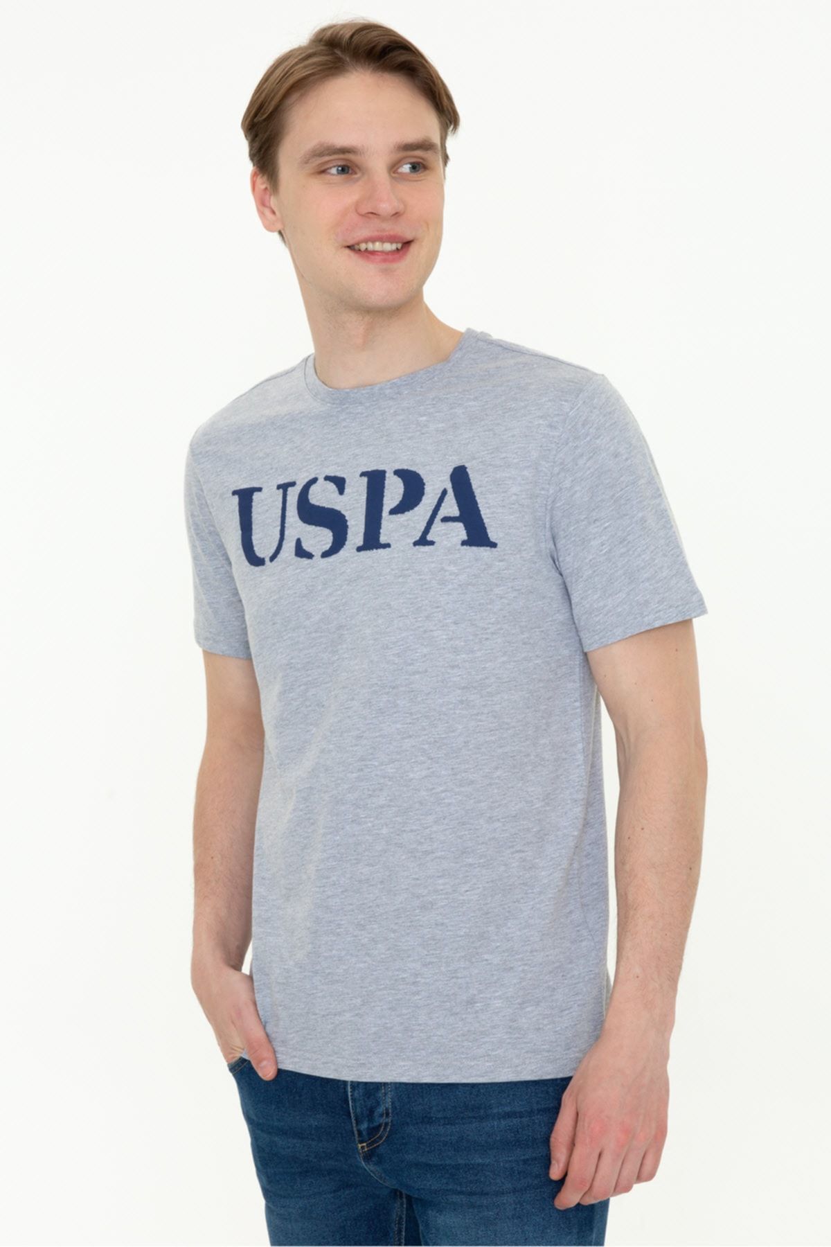 U.S. Polo Assn. تی شرت مردانه خاکستری