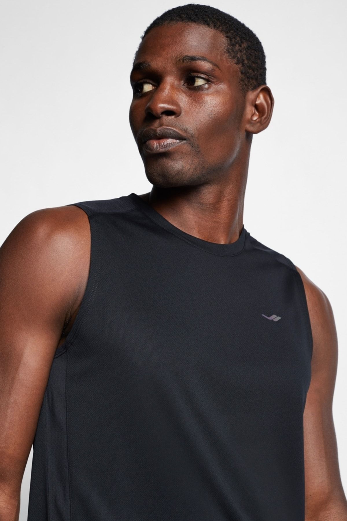 Lescon-Black Men's Running Undershirt 22b-1014 6