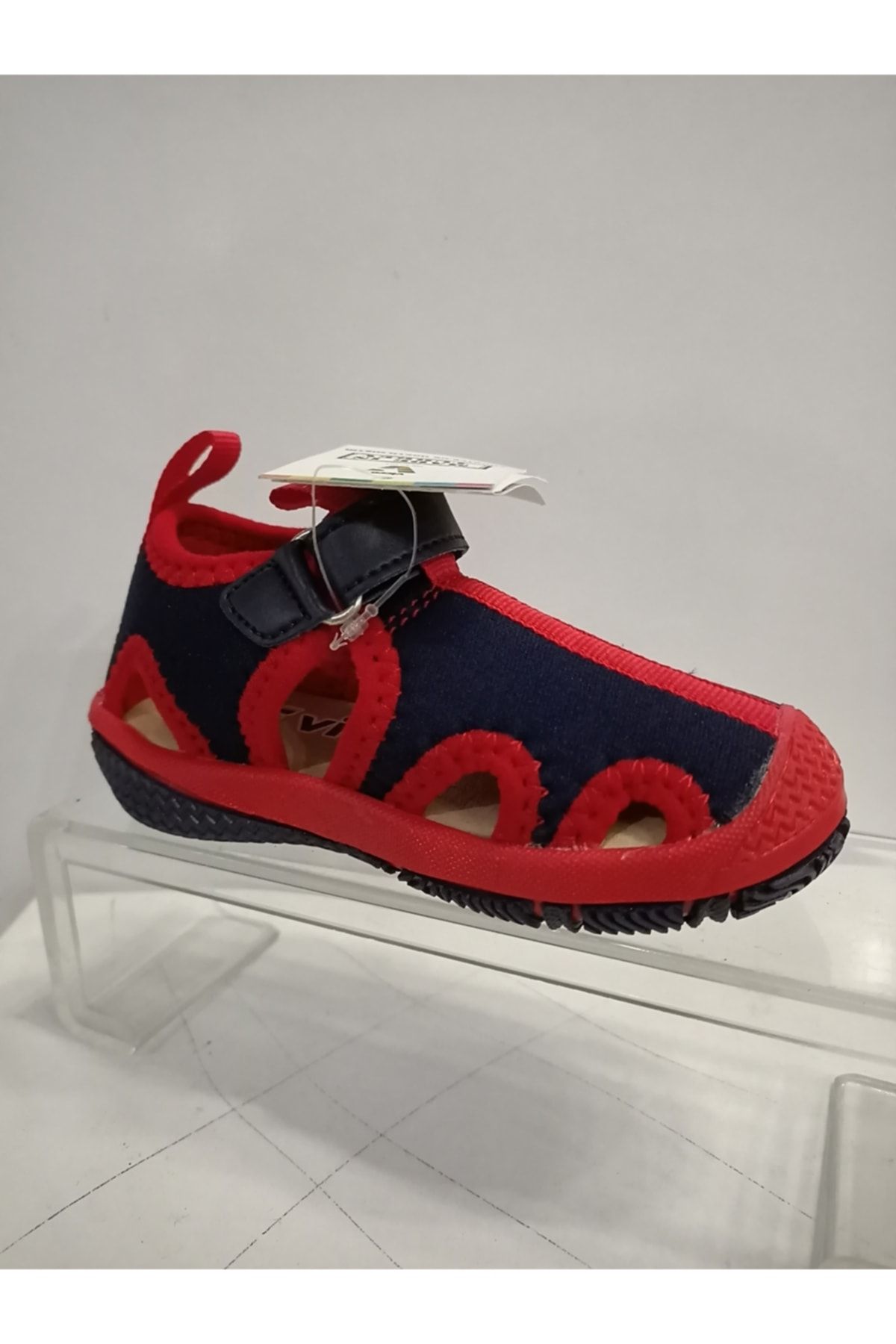 صندل ورزشی قرمز دخترانه و پسرانه بچگانه Kids Sandalet Navy Red Vicco