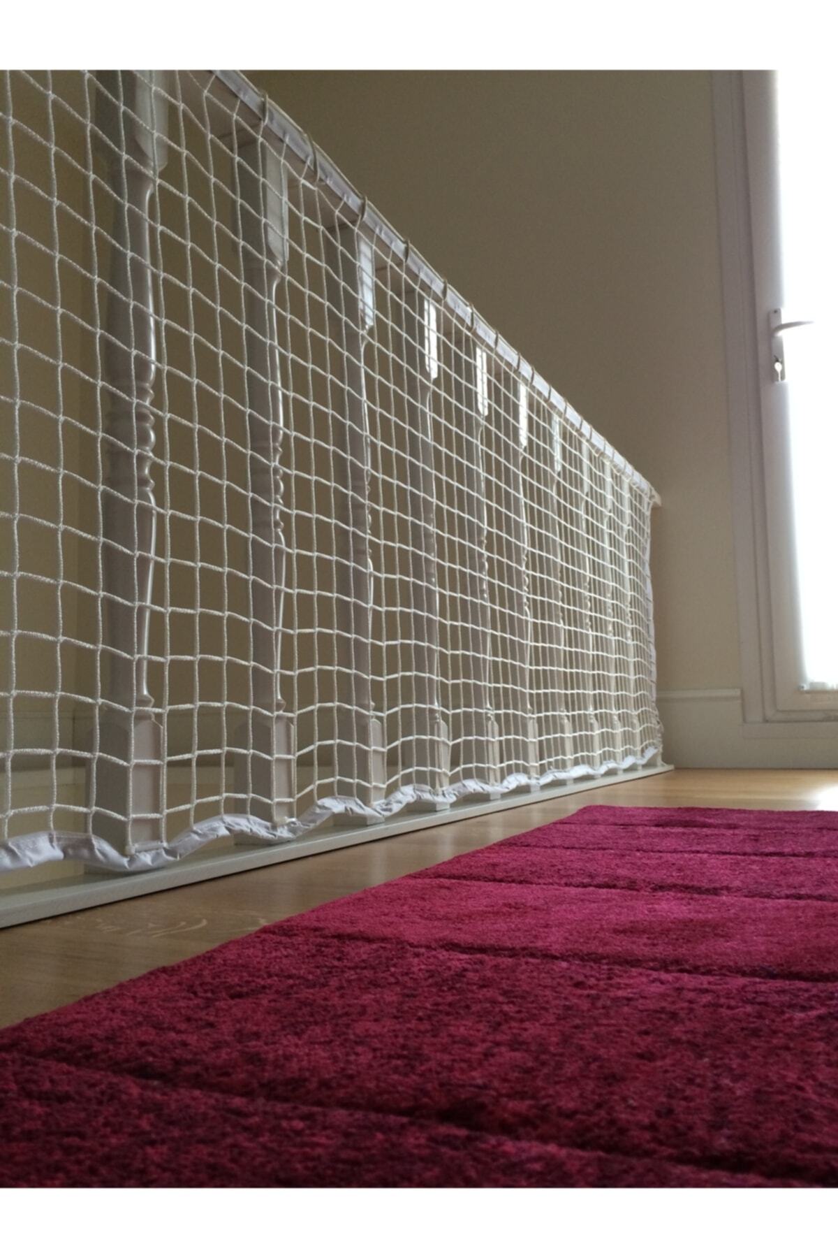 ÖZBEK Merdiven Korkuluk Güvenlik Filesi 80cm X 6.00 Metre Güvenlik Ağı fotoğrafı 2 (önizleme)