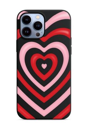 Iphone 13 Pro Max Uyumlu Siyah Kalpler Tasarımlı Lansman Kılıf FCIP13PM-221
