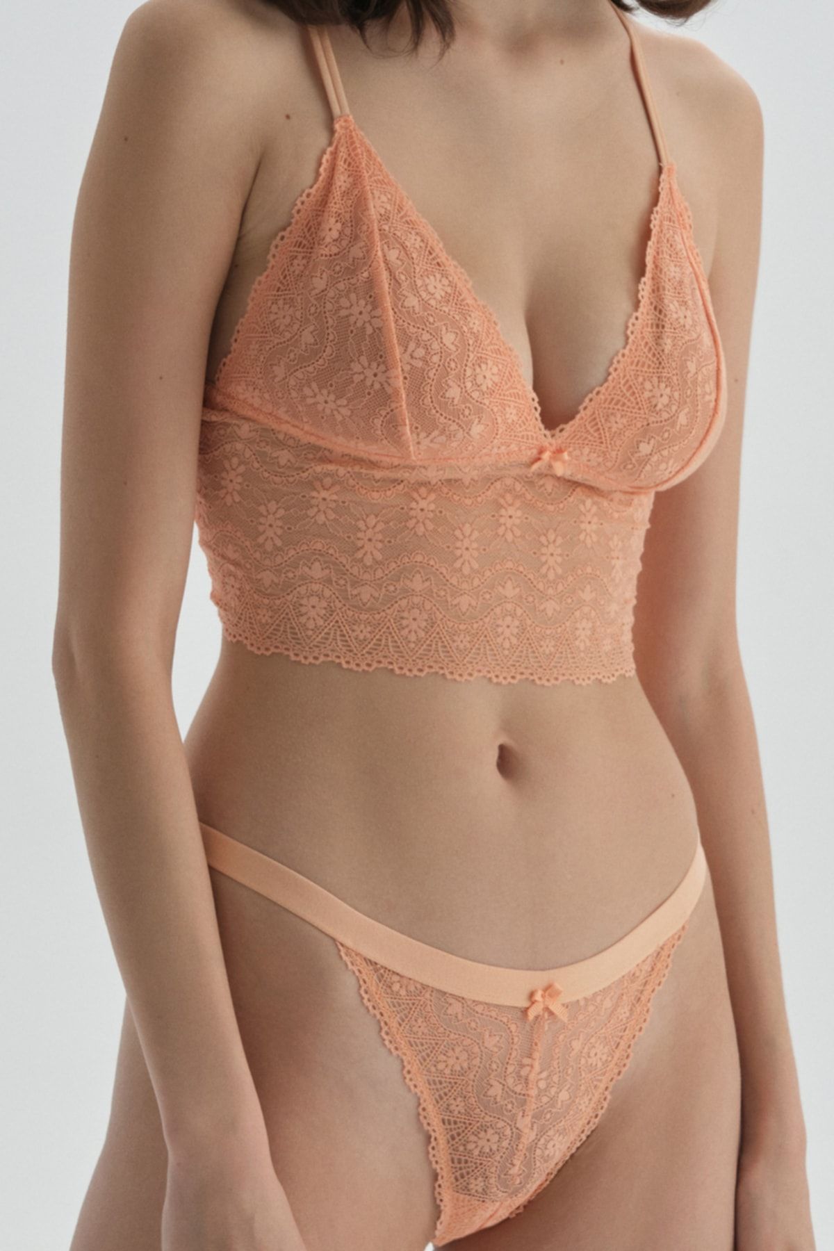 Dagi Turuncu Dantelli, Yüksek Kesim Bralet VB7692