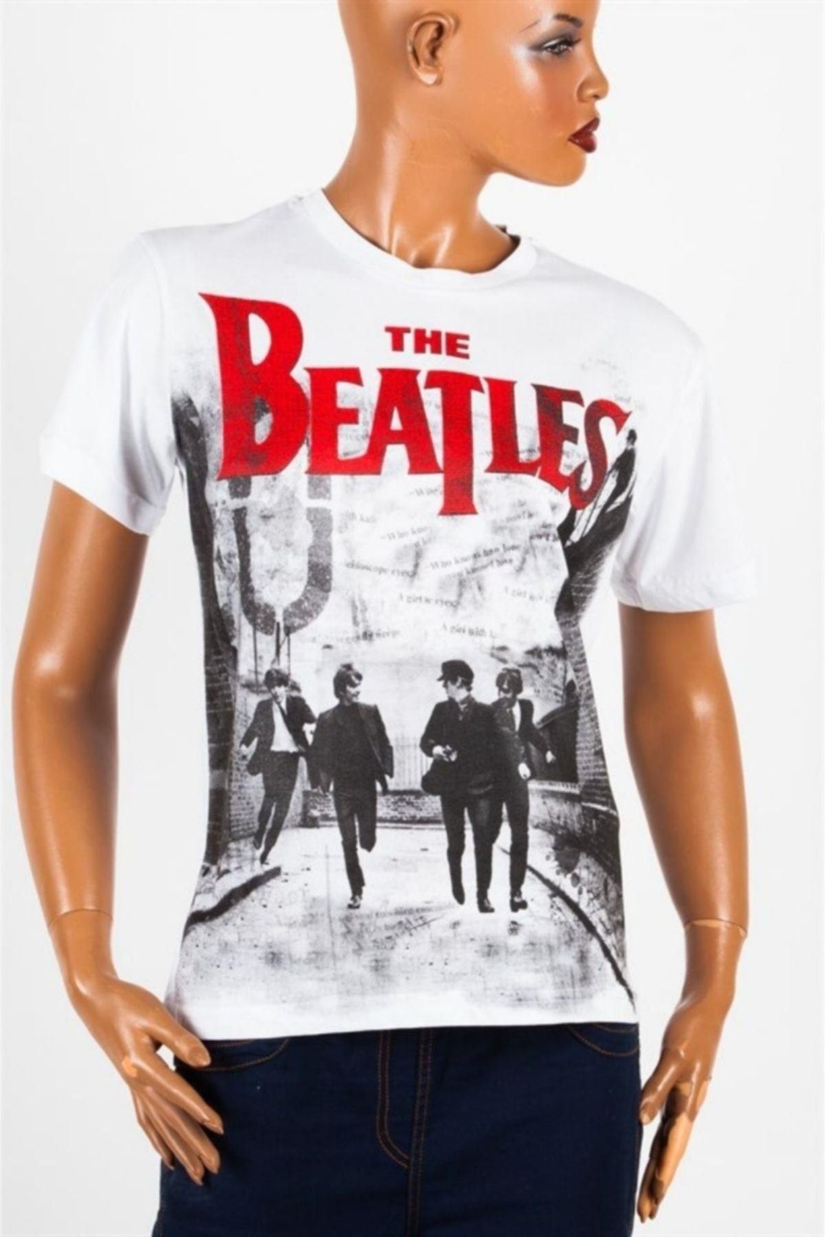 Dünyadan Hediyeler-تي شيرت The Beatles للجنسين من القطن بقصة عادية مقاس X-Large 2