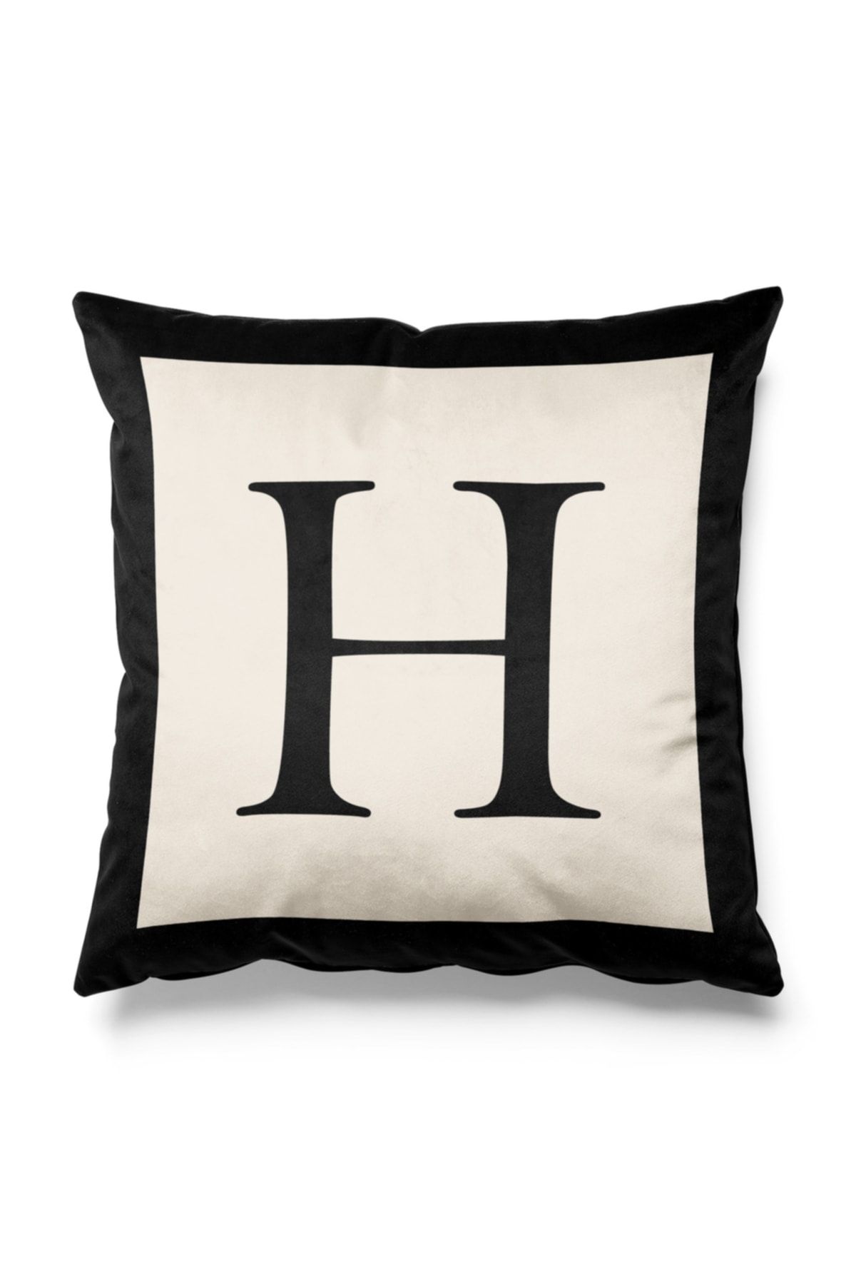 Pilloveland Black and Beige Colored Double Sided Printed Throw