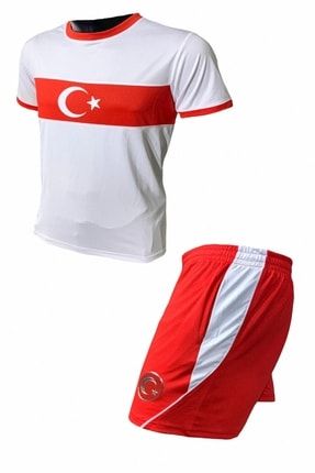 Erkek Beyaz Türkiye Logolu Günlük Yürüyüş fitness Koşu Spor Koşu Cepli Şort Futbol Spor Setleri 1707920