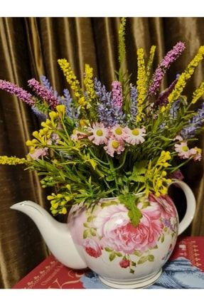 Çaydanlık Vazolu Kır Çiçekleri FLW11316