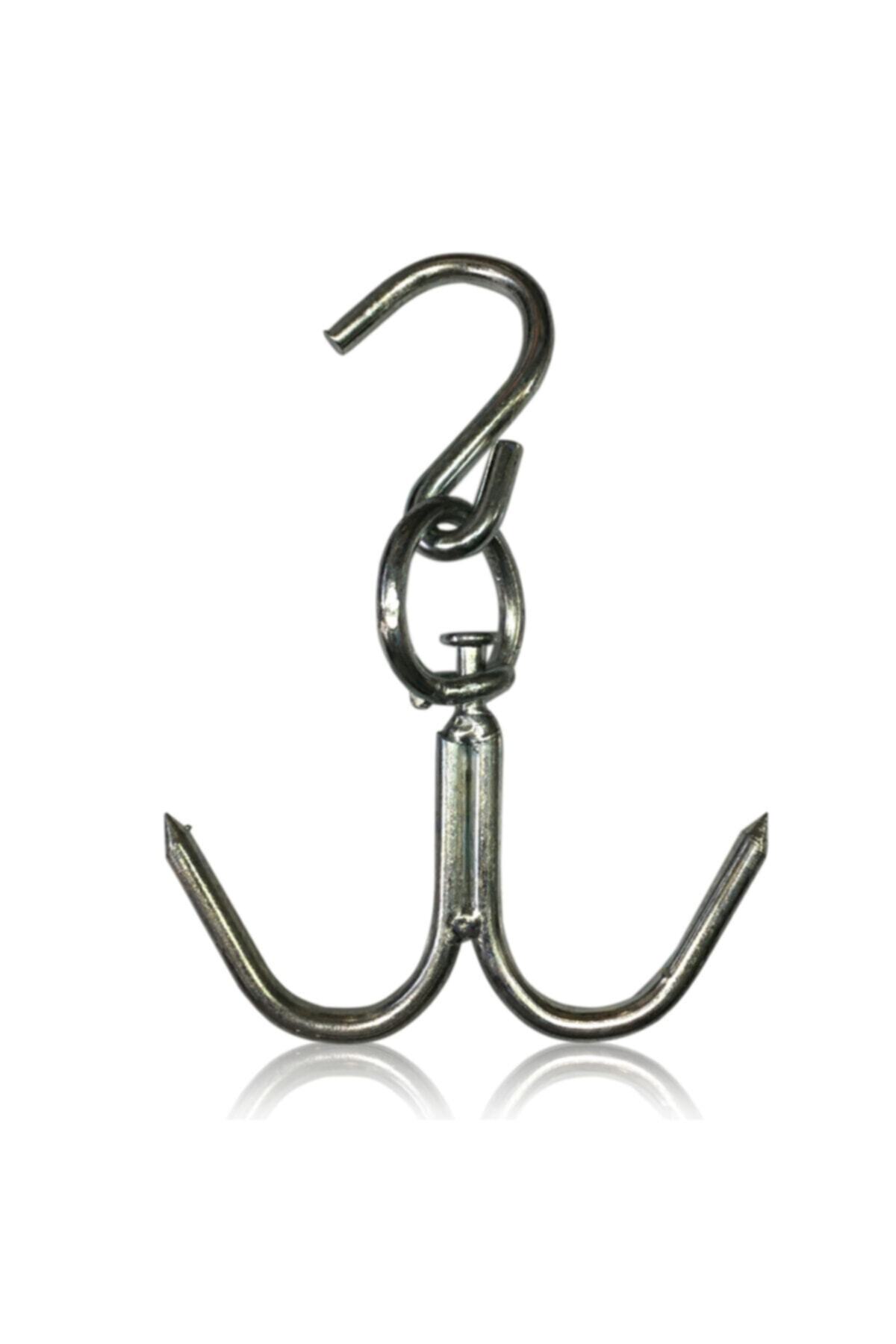 KURCH Kasap Et Asma Kancası Kaplama Çift Çengel 10 Mm