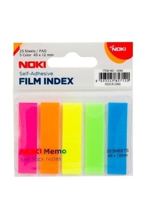 Memo Film Index Yapışkanlı 5 Renkli Ayraç 45x12 Mm 12050 (48 Paket) YA.8693245047385