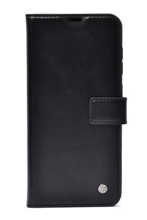 Samsung Galaxy A71 Deri Deluxe Kapaklı Cüzdanlı Kılıf - Siyah KMXX_KARD_SAMA71
