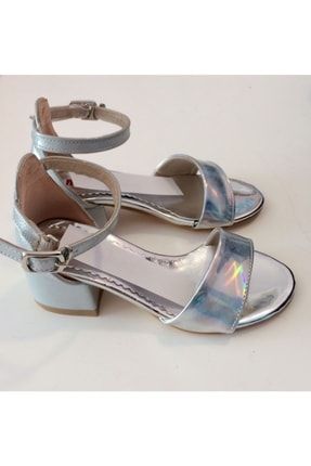 Kız Çocuk Hologramlı Topuklu Ayakkabı 000-92
