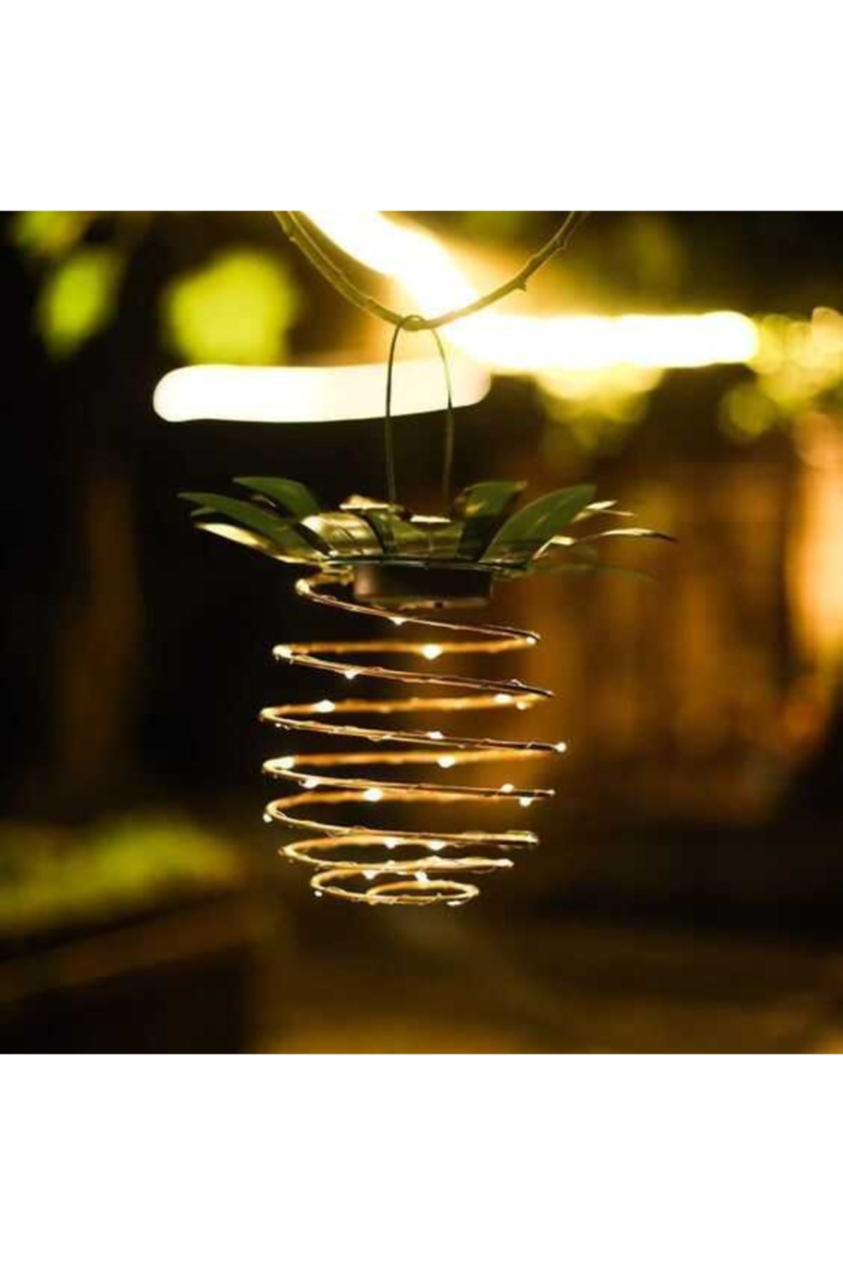 gaman Solar Ananas LED Dekoratif Bahçe Lambası - Askılı, Güneş Enerjili